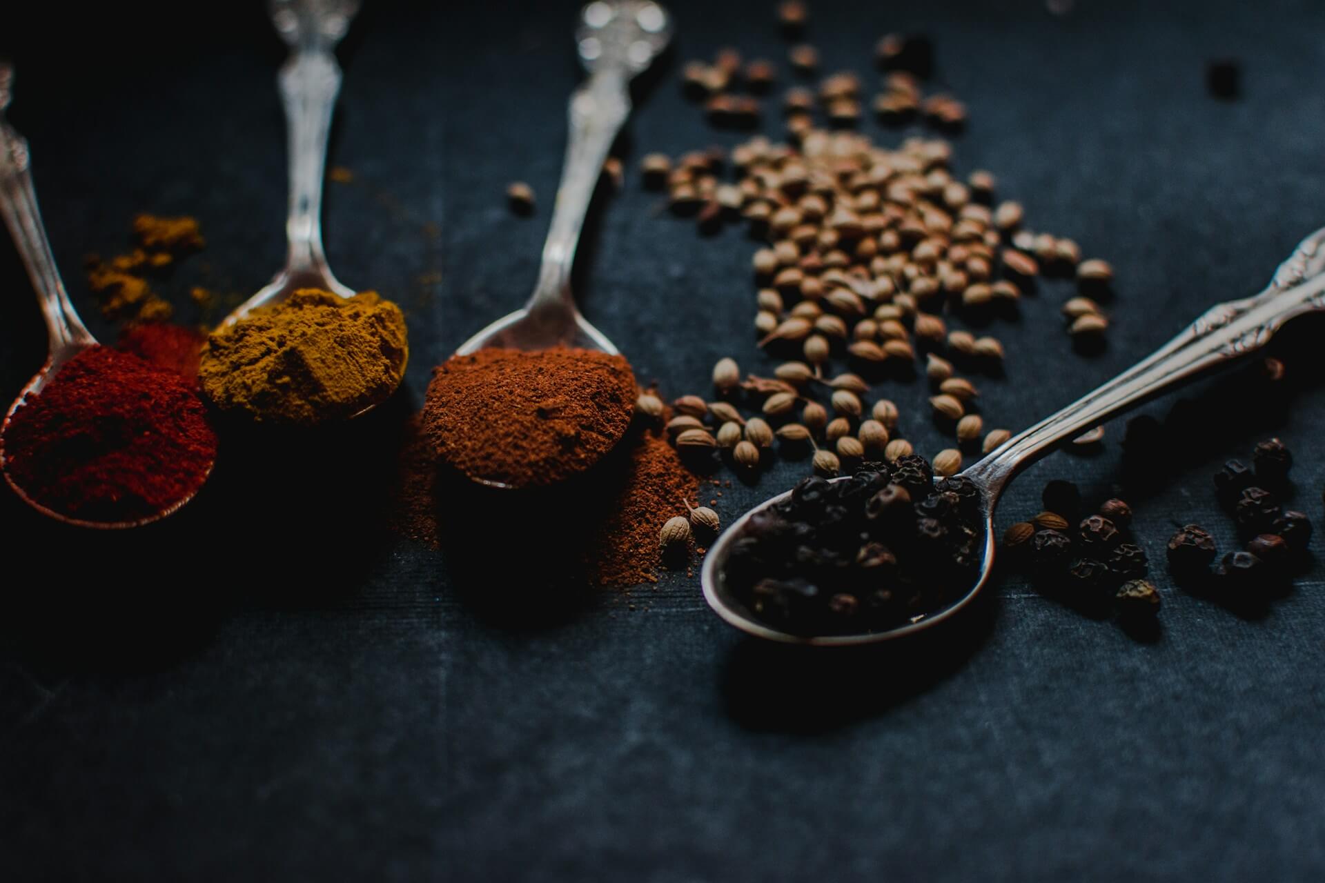 Various plants, spices and herbs are used in Ayurvedic practices.