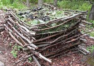 Composteur maison en bois