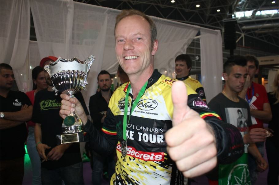 Luc de Paradise Seeds, organisateur du Medical Cannabis Bike Tour