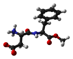 Molécule d'aspartame