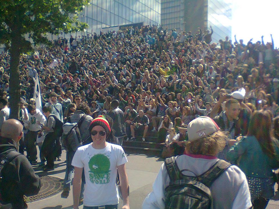 Marche Mondiale pour le Cannabis à Paris, en Mai 2013