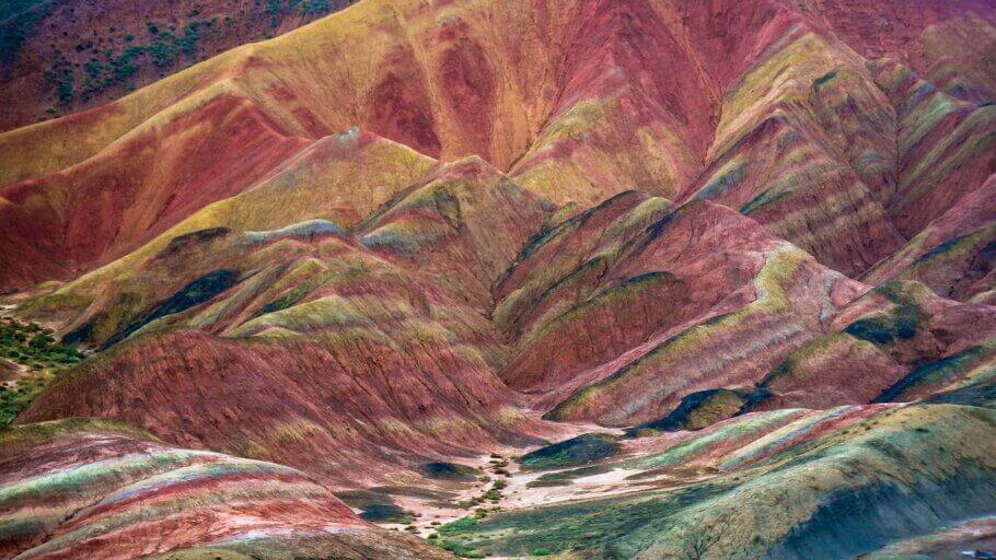 Certaines zones du corridor Hexi en Chine sont vraiment spectaculaires