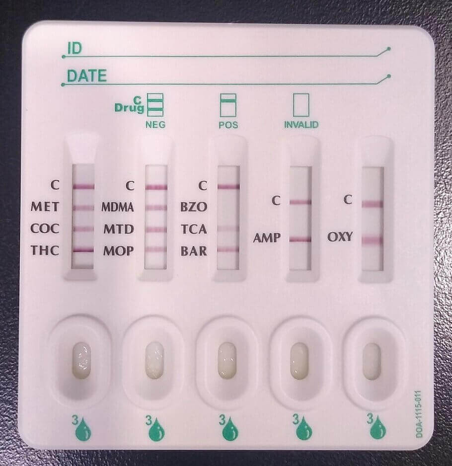 Test de dépistage des drogues Urine 10