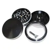 Aluminium Grinder 4-teilig mit Sieb 40-62 mm
