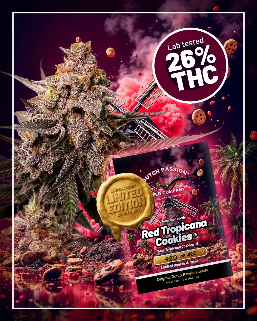 Red Tropicana Cookies