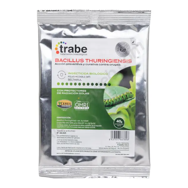 Insecticida Bacillus Thuringiensis de Trabe