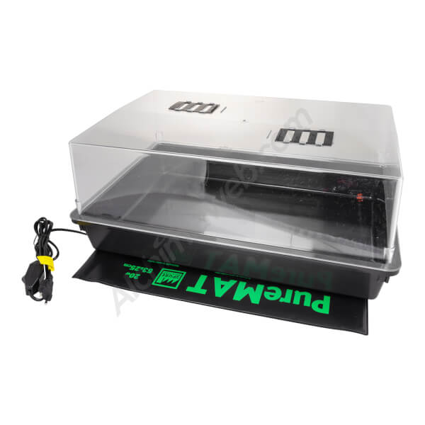 Grande mini-serre avec couverture chauffante