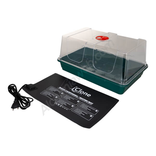 Petite mini-serre avec couverture chauffante de 15W