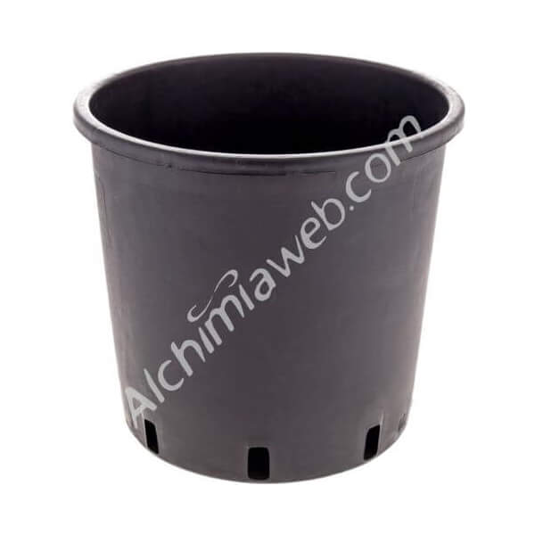 Round black plant pot - 22 x 22 cm - 7 L