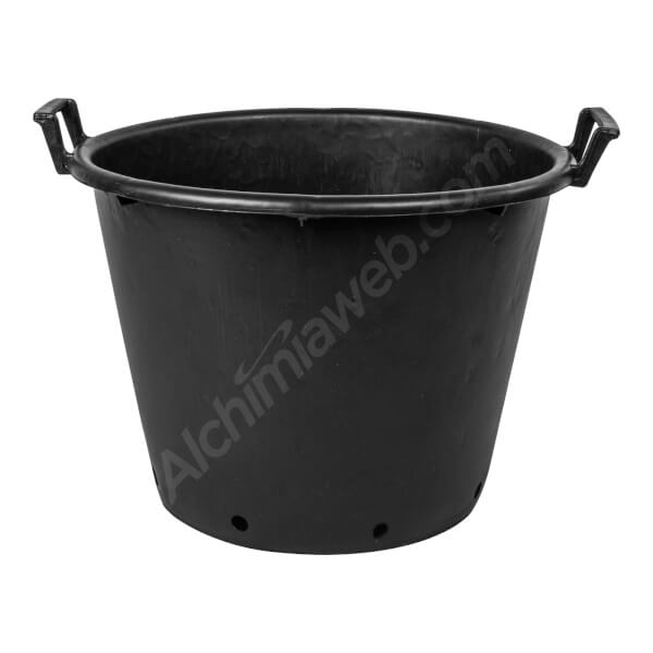 Black round container with handles (42L-110L)