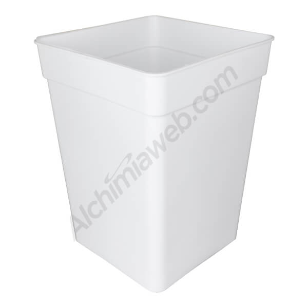Pot blanc carré Moyen