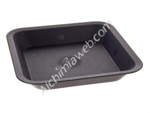 Black square pot saucers