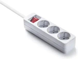 Adaptateur européen 3 prises avec cable