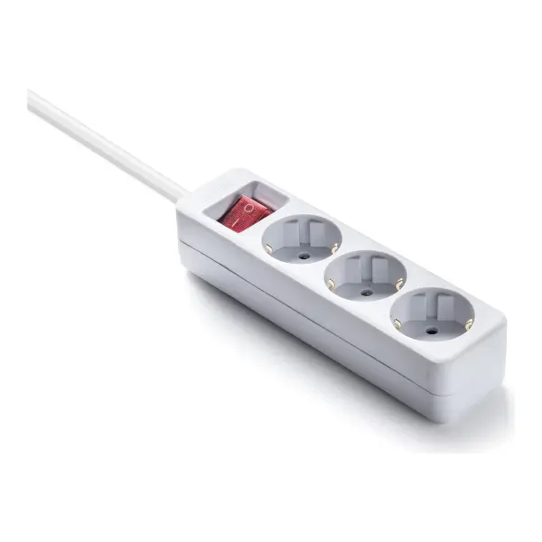 3-socket European extension lead