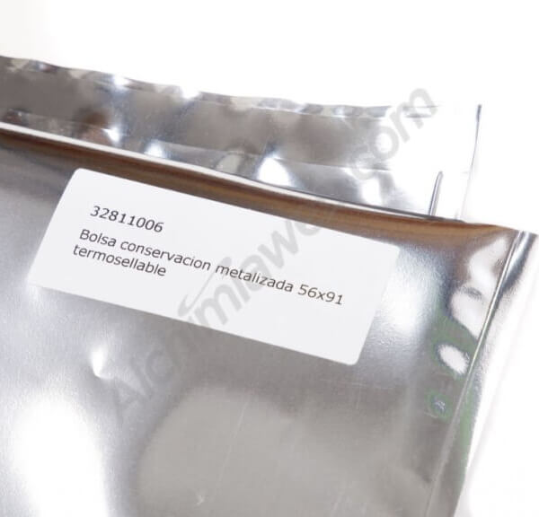 Heat-sealable metalized storage bags