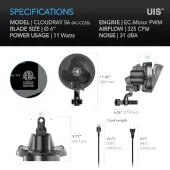 Infinity Cloudray S6 AC Fan with EC Motor