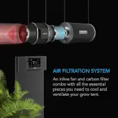 AC Infinity Fan and Filter Extraction Kit - WiFi-Controlled