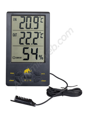 Mammoth XXL Digital Thermo-Hygrometer with probe