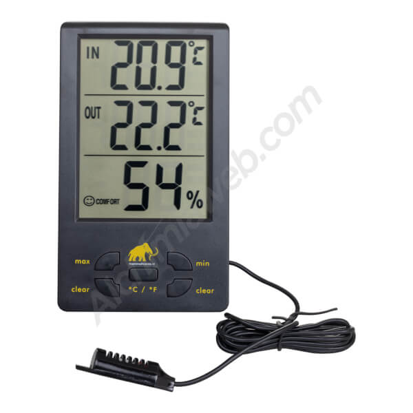 Mammoth XXL Digital Thermo-Hygrometer with probe