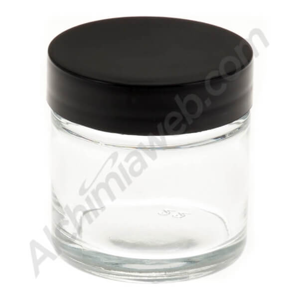 Glass jar with screw lid