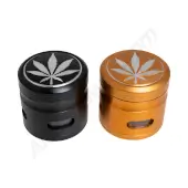 4-teiliger 63-mm-Cannabisblatt-Grinder aus Metall