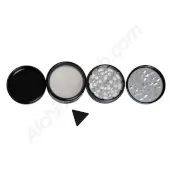 4-teiliger 63-mm-Cannabisblatt-Grinder aus Metall