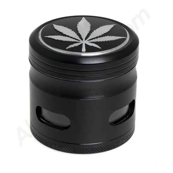 4-teiliger 63-mm-Cannabisblatt-Grinder aus Metall