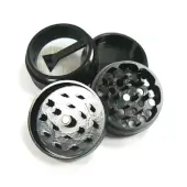 Aluminium Grinder 4-teilig mit Sieb 40-62 mm