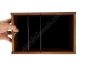 Walnut wood box with key (28x18x11cm) by Marley Natural