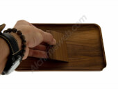 Walnut Tray with Marley Natural Scraper 23x14cm