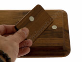 Walnut Tray with Marley Natural Scraper 23x14cm