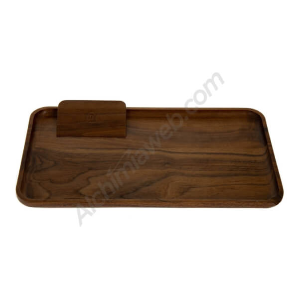 Walnut Tray with Marley Natural Scraper 23x14cm