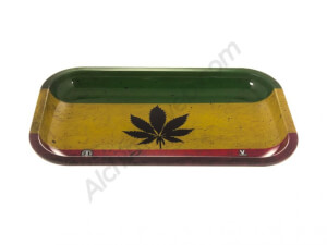 Plateau pour fumeur Feuille de cannabis
