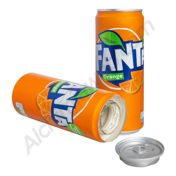 Lata de Ocultación Fanta Naranja con compartimento