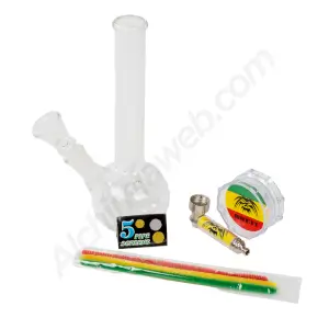 Set de mini bong con grinder y pipa Breit