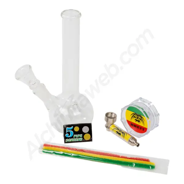 Set de mini bong con grinder y pipa Breit