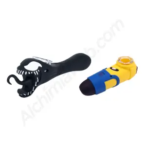 Pipe en silicone avec bol en verre