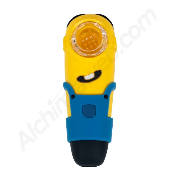 Pipe en silicone avec bol en verre