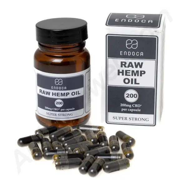 Endoca Cápsulas Raw Hemp Oil CBD+CBDa 6000 mg (30x200 mg)