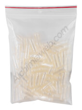 100 microdose transparent capsules