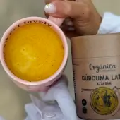 Latte au curcuma et au safran biologique