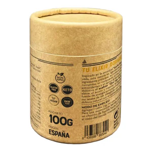 Latte au curcuma et au safran biologique
