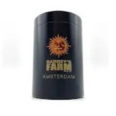 Black metal jar