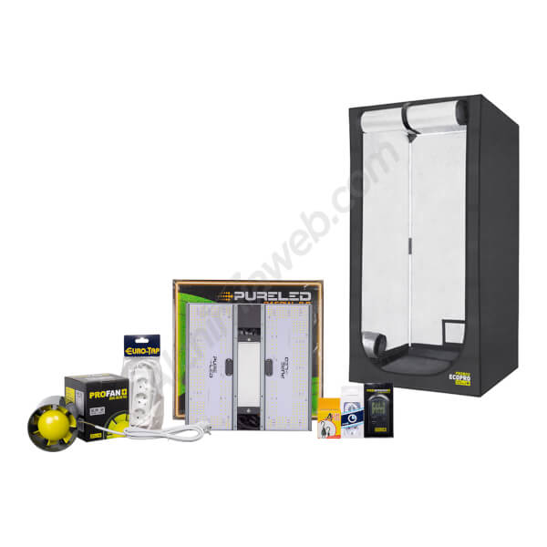 Kit de culture LED économique avec chambre de culture 80x80