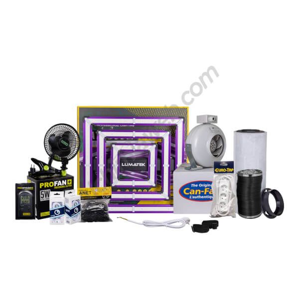 Kit básico con LED para espacios de 120 x 120 cm