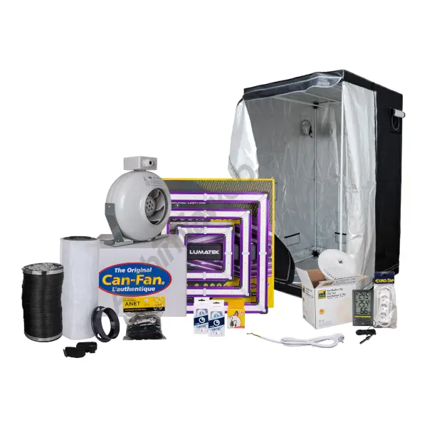 KIT de cultivo básico LED con armario 120x120