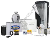 Basisset mit LED mit 60 x 60 cm großem Growzelt