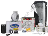 Basisset mit LED mit 60 x 60 cm großem Growzelt