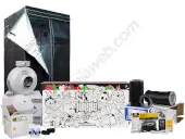 KIT de cultivo básico LED con armario 80 cm x 80 cm