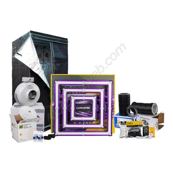 Basic LED grow kit with grow tent 80 cm x 80 cm